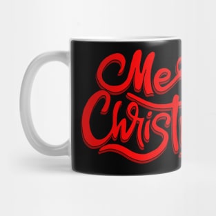 Merry Christmas lettering for gifts Mug